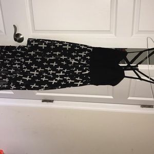 Black with cross details